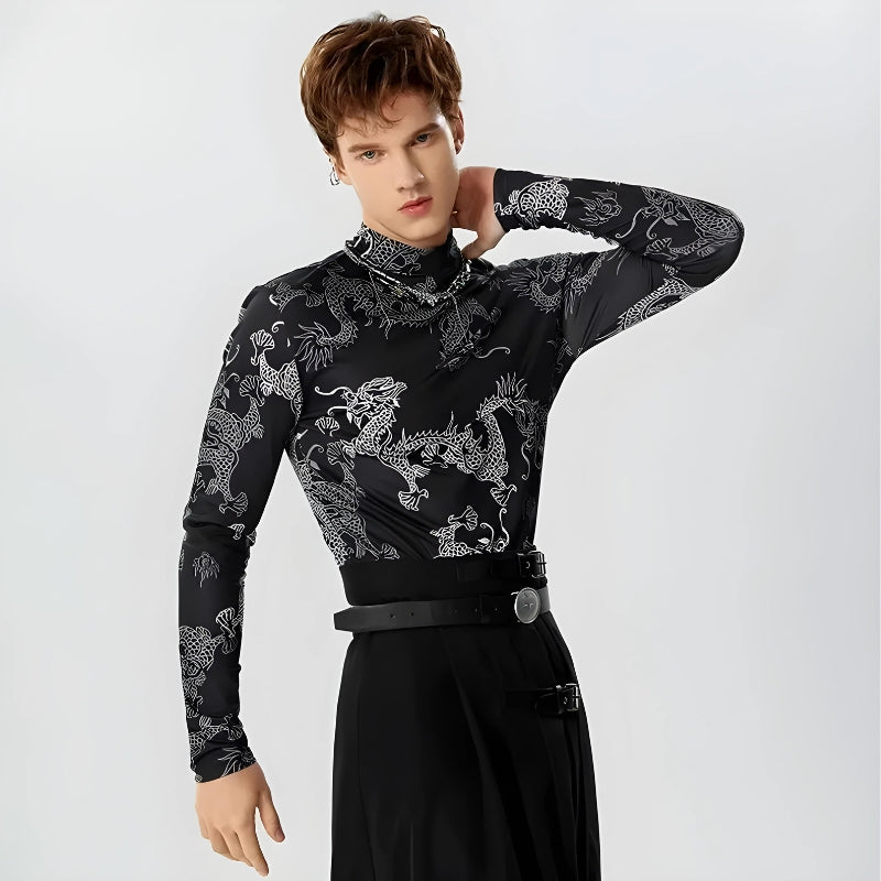 Litlookz Studio Dragon High Neck Top