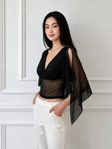 Litlookz Studio Draped Sleeve Blouse, view 2