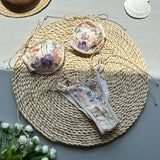 Litlookz Studio Embroidered Floral Bikini Set, view 3