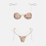Litlookz Studio Embroidered Floral Bikini Set, view 5