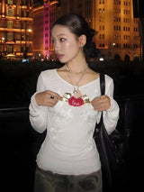 Litlookz Studio Embroidered Long Sleeve Top, view 2