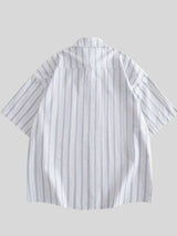 Litlookz Studio Embroidered Stripe Button-Up Shirt, view 2