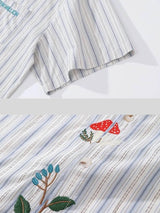 Litlookz Studio Embroidered Stripe Button-Up Shirt, view 3