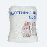 Litlookz Studio Everything Will Be Ok Tube Top, view 3