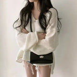 Litlookz Studio Extra Long Sleeve Loose Sweater, view 5