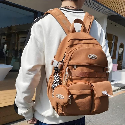 Litlookz Studio Extra Pockets Casual School Backpack
