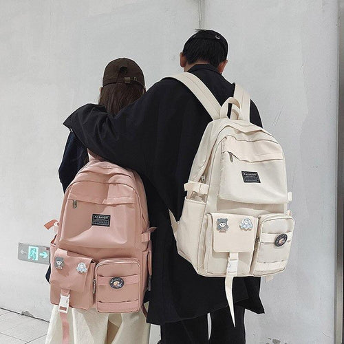 Litlookz Studio Extra Pockets Unisex School Backpack