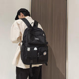 Litlookz Studio Extra Pockets Unisex School Backpack, view 4