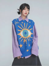 Litlookz Studio Eye Sweater Vest, view 3