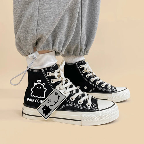 Litlookz Studio Fairy Ghost Lace Up Canvas Shoes