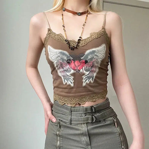 Litlookz Studio Fairy Grunge Angel Wings Top