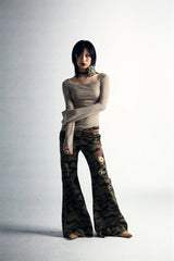 Litlookz Studio Fairy Grunge Back Print Top, view 4