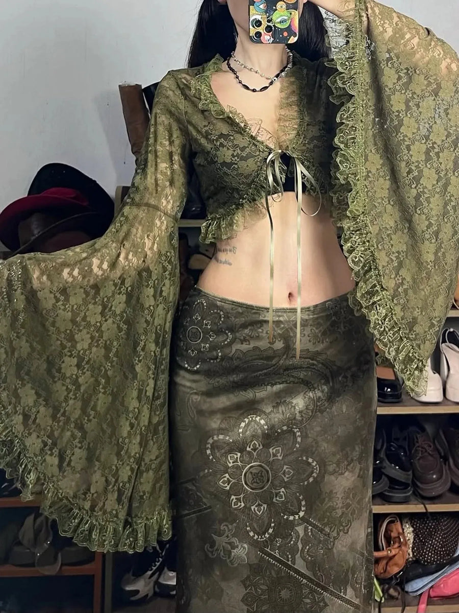 Litlookz Studio Fairy Grunge Bolero Crop Top