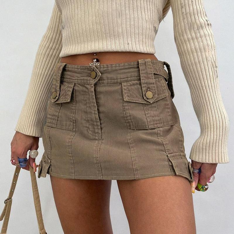 Litlookz Studio Fairy Grunge Cargo Mini Skirt
