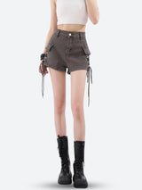 Litlookz Studio Fairy Grunge Cargo Shorts, view 3