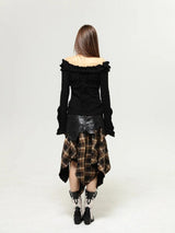 Litlookz Studio Fairy Grunge Cut Out Shoulder Top, view 4