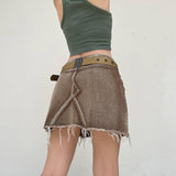 Litlookz Studio Fairy Grunge Distressed Patchwork Mini Skirt, view 2