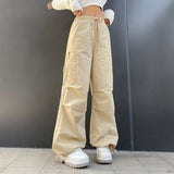 Litlookz Studio Fairy Grunge Drawstring Parachute Pants, view 4
