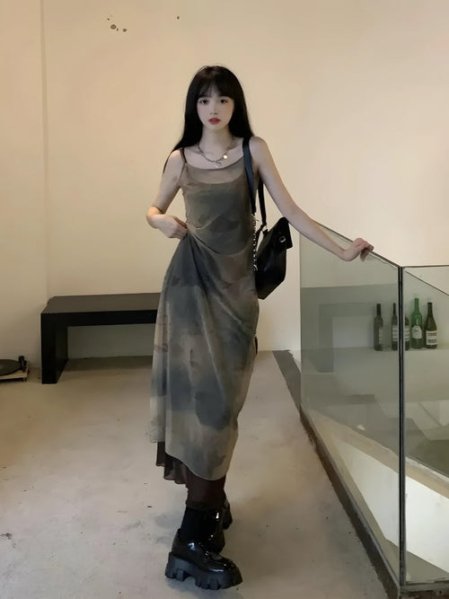 Litlookz Studio Fairy Grunge Forest Midi Dress