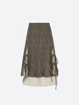 Litlookz Studio Fairy Grunge Lace Up Midi Skirt, view 6