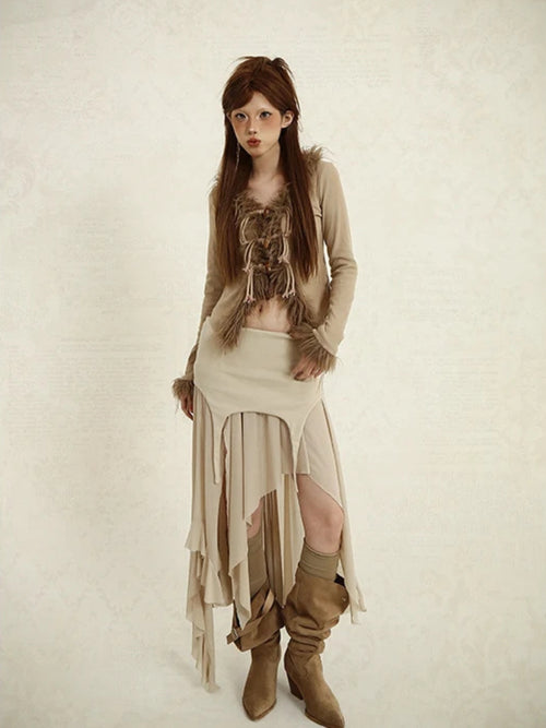 Litlookz Studio Fairy Grunge Layered Skirt