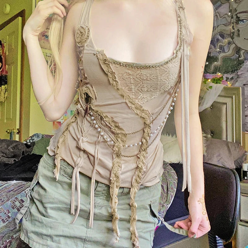 Litlookz Studio Fairy Grunge Layered Tank Top