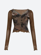 Litlookz Studio Fairy Grunge Mesh Sheer Top, view 4