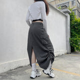 Litlookz Studio Fairy Grunge Parachute Maxi Skirt, view 3