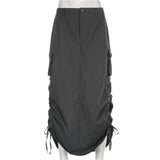 Litlookz Studio Fairy Grunge Parachute Maxi Skirt, view 5