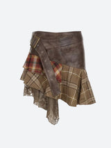 Litlookz Studio Fairy Grunge Patchwork Mini Skirt, view 4