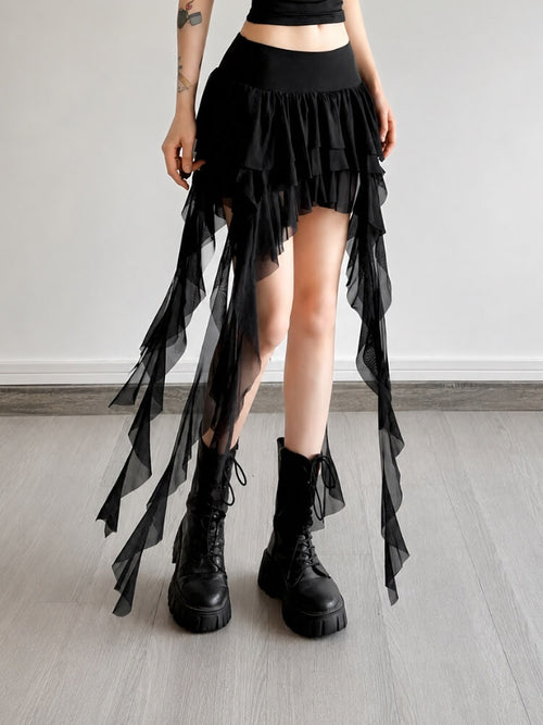 Litlookz Studio Fairy Grunge Ruffle Skirt