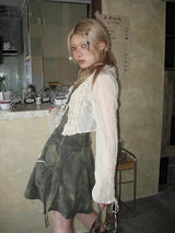Litlookz Studio Fairy Grunge Ruffled Crop Cardigan, view 4