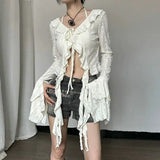 Litlookz Studio Fairy Grunge Ruffled Top, view 2