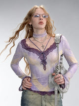 Litlookz Studio Fairy Haze Lace Top, view 5