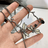 Litlookz Studio Fairycore Dragonfly Necklace, view 4