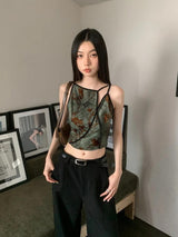 Litlookz Studio Fairycore Floral Asymmetric Top, view 2
