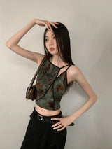 Litlookz Studio Fairycore Floral Asymmetric Top, view 3