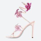 Litlookz Studio Fairycore Floral Rhinestone Heels, view 4