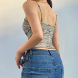 Litlookz Studio Fairycore Floral Sheer Mesh Top, view 2
