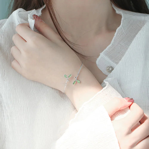 Litlookz Studio Fairycore Leaf Wing Bracelet