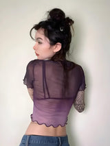 Litlookz Studio Fairycore Lily Sheer Top, view 2