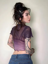 Litlookz Studio Fairycore Lily Sheer Top, view 3