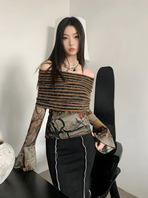Litlookz Studio Fairycore Off Shoulder Top