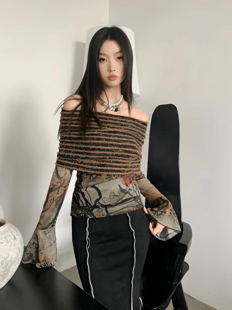 Litlookz Studio Fairycore Off Shoulder Top