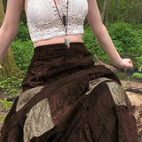 Litlookz Studio Fairycore Patchwork Maxi Skirt, view 2