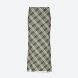 Litlookz Studio Fairycore Plaid Maxi Skirt, view 3