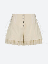 Litlookz Studio Fairycore Ruffled Lace Up Shorts, view 4