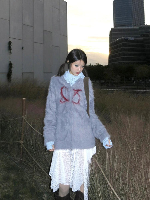 Litlookz Studio Faux Fur Cardigan