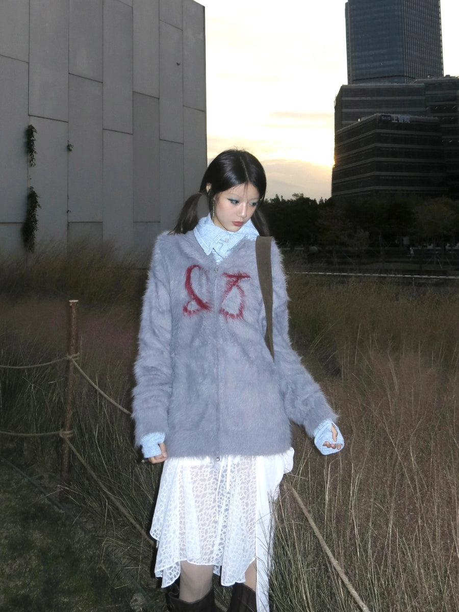 Litlookz Studio Faux Fur Cardigan