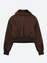 Litlookz Studio Faux Fur Collar Zip-Up Jacket, view 2